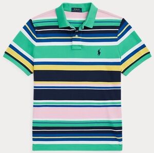 Ralph Lauren Green and Pink Polo Shirt